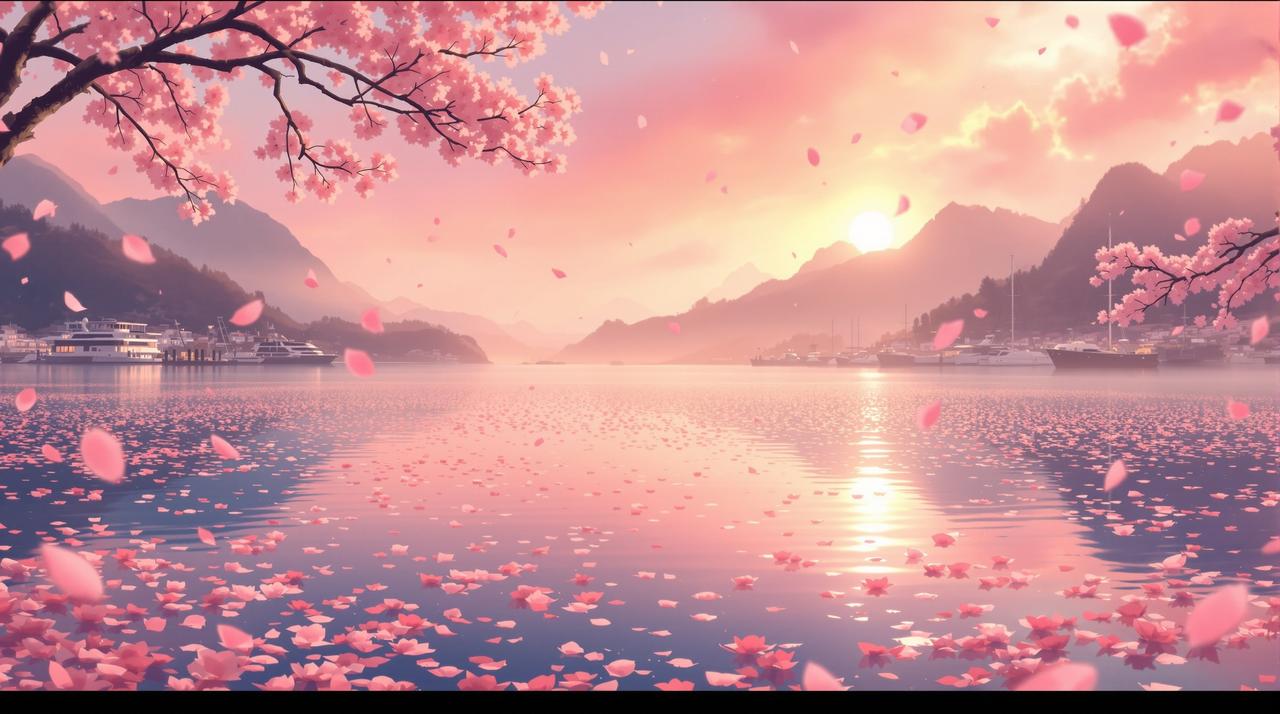 日漫网页板 - 浪漫动漫风格插画